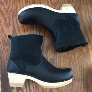 No. 6 shearling clog boots size 8-8.5 (40)